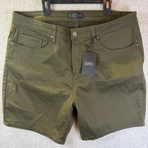Caliville Shorts Mens XXL Olive Green Stretch Twill Casual Utility NEW